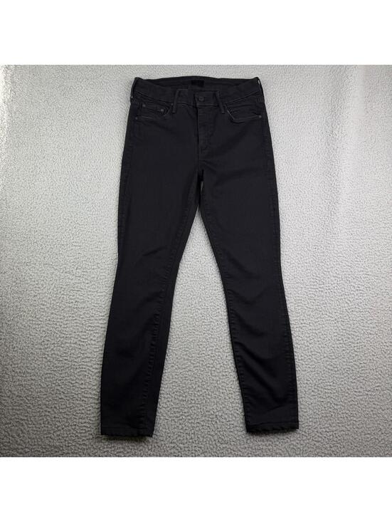Mother Denim - Mother The Looker Not Guilty Black Jeans Sz 28 x 27 Slim Ankle Stretch